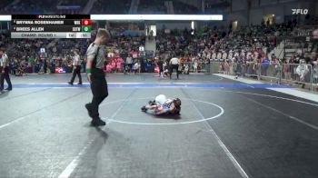 45 lbs Champ. Round 1 - Brynna Rosenhamer, Wichita Blue Knights vs Brees Allen, Stanton County Trojans Wrestling