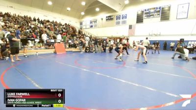 120 lbs Quarterfinal - Luke Farwell, Eastvale Elite vs Ivan Gopar, Santa Monica High School Wrest