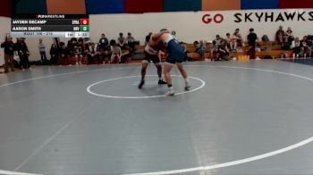 215 lbs Champ. Round 2 - Jayden DeCamp, Sprague vs Aaron Smith, Hood River Valley