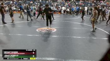 85 lbs 2nd Place Match - Jonah Morello, Carolina Reapers vs Bryant Rogers, Palmetto State Wrestling Academy