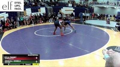 190 lbs. Quarterfinal - Kendall Angelo, Oak Park vs Kyla Finney, Jefferson City