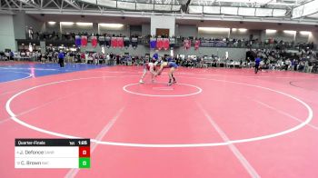 165 lbs Quarterfinal - Jesse Defonce, Danbury vs Carson Brown, Bacon Academy