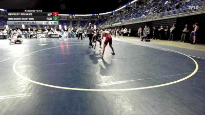 132 lbs Quarterfinal - Bentley Felmlee, Mifflin County vs Braeden Watters, Plum