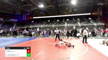 77 lbs Consolation - Samual Baird, Elbert County Wranglers vs Everett Dumbleton, Bear Cave