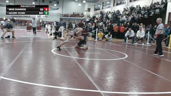 144 lbs Quarterfinal - Mike Shannon, Cohasset vs Jacoby Flynn, Norton