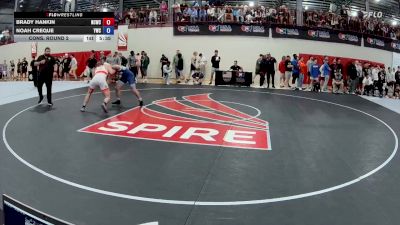 70 kg Cons. Round 2 - Brady Hankin, Northern Colorado Wrestling Club vs Noah Creque, Yellowjacket Wrestling Club