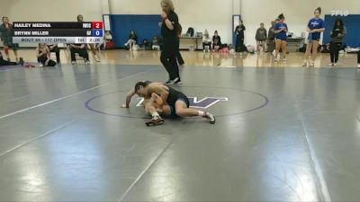117 Open Champ. Round 2 - Brynn Miller, Grand View University vs Hailey Medina, Iowa Western CC