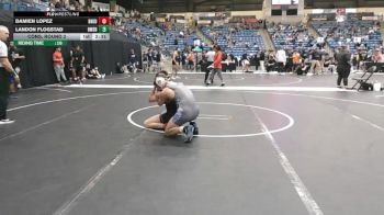 141 lbs Cons. Round 2 - Damien Lopez, Doane University vs Landon Flogstad, Dakota Wesleyan (S.D.)