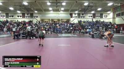 113 lbs Round 3 - Nolan Pfalzgraf, Waterloo East vs Evan Gleason, Solon