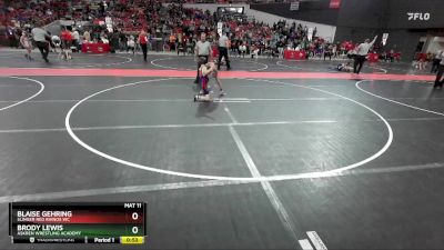 75 lbs Cons. Round 4 - Brody Lewis, Askren Wrestling Academy vs Blaise Gehring, Slinger Red Rhinos WC