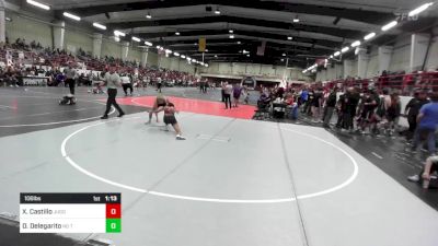 106 lbs Semifinal - Xavier Castillo, Juggernaut WC vs Devin Delegarito, No Team