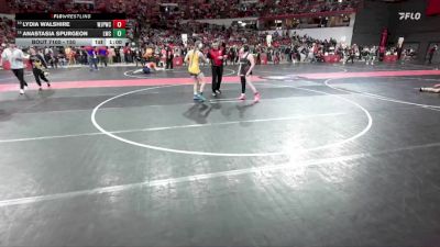 150 lbs Champ. Round 1 - Anastasia Spurgeon, Lancaster Wrestling Club vs Lydia Walshire, Wilmot Jr. Panthers Wrestling Club