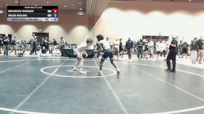 120 lbs Cons. Quarters - Brandon Wunder, Headhunters Wrestling Club vs Miles Molina, Headhunters Wrestling Club