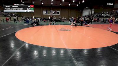 100 lbs Quarterfinal - Hannah Stephenson, Sand Springs vs Kinley Harker, Lee`s Summit West