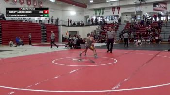 132 lbs 1st Place Match - Brody Harrington, Clinton vs Caden Schultz, Tipton