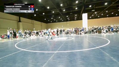 145 lbs Quarters - Makaylee Cannon, OK vs Desiree Romero, TX