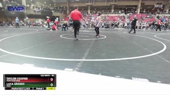 92 lbs Cons. Round 2 - Luca Grasso, MWC vs Taylor Cooper, Team Lightning