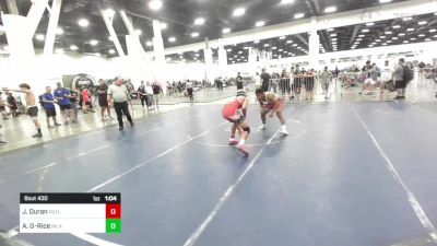 138 lbs Round Of 16 - Jonathan Duran, Outlaws WC vs Azuan Gonzales-Rice, Inland Elite WC