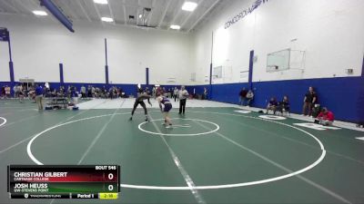 165 lbs Cons. Round 4 - Josh Heuss, UW-Stevens Point vs Christian Gilbert, Carthage College