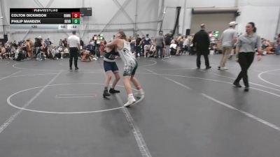 120 lbs Round 1 (6 Team) - Colton Dickinson, Broad Axe WA White vs Philip Mandzik, Revival Blue