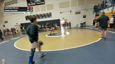 84 lbs Round 3 - Cohen Williams, Cody Middle School vs Santiago Piplica, Riverton Middle School