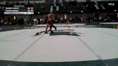 133 lbs Quarterfinal - Nathan Jerore, Michigan vs Massey Odiotti, Northwestern