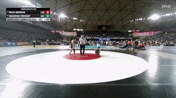 Girls 4A 110 lbs Cons. Round 3 - Maci Benson, Lewis And Clark (Girls) vs Madison Vincent, Lake Stevens (Girls)