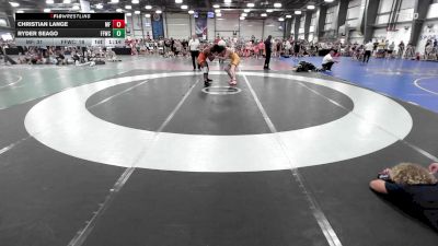 170 lbs Rr Rnd 2 - Christian Lange, MF Army vs Ryder Seago, Faith & Fellowship Wrestling Club