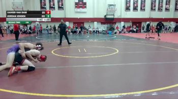 165 lbs Cons. Round 2 - Xavier Van Dam, Simon Fraser (B.C.) vs Jordan Jensen, Clackamas Community College