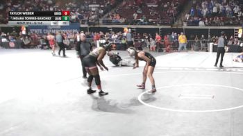 G 145 lbs Cons. Semi - Taylor Weber, Baton Rouge Girls vs Jhoana Torres-Sanchez, Lafayette Girls