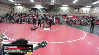 119 lbs Cons. Semi - Sebastian Lucatero, Mount Vernon Pitbulls Wrestling vs Peyton Beckett, NWWC