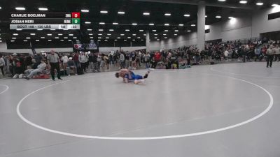 120 lbs Cons. Sub-rd Of 16 - Josiah Neri, New Mexico vs Charlie Boelman, Sebolt Wrestling Academy