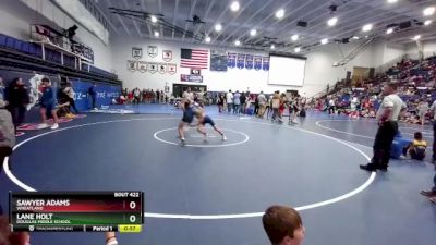 95 lbs 3rd Place Match - Lane Holt, Douglas Middle School vs Sawyer Adams, Wheatland