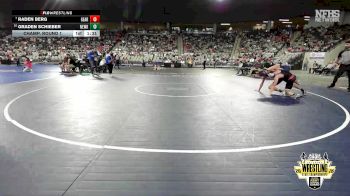 B3A-132 lbs Champ. Round 1 - Raden Berg, Geary vs Graden Schieber, Newkirk