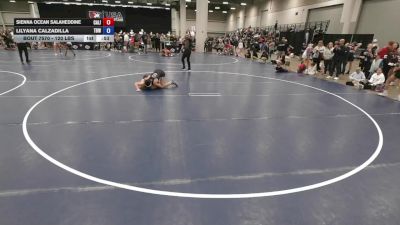 120 lbs Cons. Quarters - Sienna Ocean Salaheddine, California vs LilyAna Calzadilla, Team Barracuda Wrestling