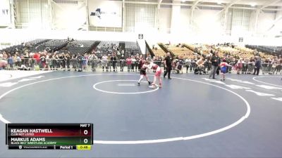 94 lbs Cons. Round 3 - Markus Adams, Black Belt Wrestling Academy vs Keagan Hastwell, Club Not Listed