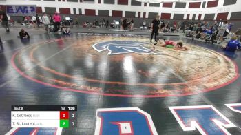 100 lbs Semifinal - Kristian DeClercq, ISI Wrestling Blue vs Tate St. Laurent, Outlaws HS1