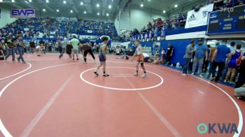 76 lbs Rr Rnd 3 - Mason Giberti, Mustang Bronco Wrestling Club vs Colin Clark, Newcastle Youth Wrestling