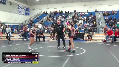 124 lbs Quarterfinal - Carol Ann Bruskiewicz, University Nevada Las Vegas vs Leilani Lazaro, Mt. San Antonio College