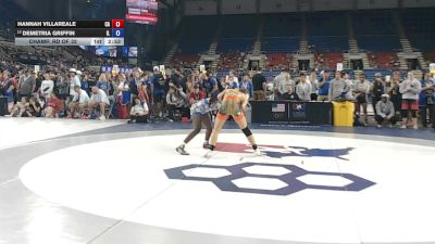 120 lbs Champ. Rd Of 32 - Hannah Villareale, California vs Demetria Griffin, Illinois