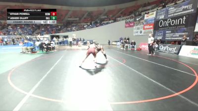 5A Boys 175 lbs Champ. Round 1 - Ethan Powell, Redmond Boys vs Asher Olliff, Dallas Boys