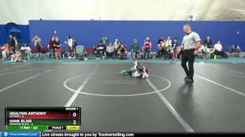 48 lbs Round 1 (8 Team) - Hank Blair, Donahue Black vs Adalynn Anthony, Olympia