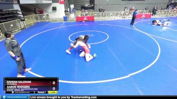 132 lbs Champ. Round 2 - Damian Saldivar, California vs Aaron Rodgers, Golden Valley (Bakersfield) High School Wrestling