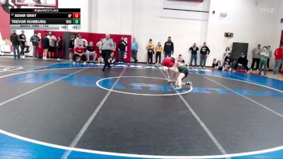 132 lbs Champ. Round 1 - Adam Gray, North Posey vs Trevor Humburg, Westfield High School