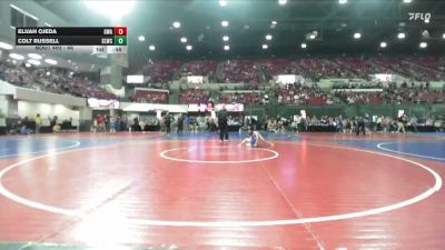 46 lbs Quarterfinal - Elijah Ojeda, Gladiator Wrestling Academy vs Colt Russell, Sandpoint Legacy Wrestling Clu