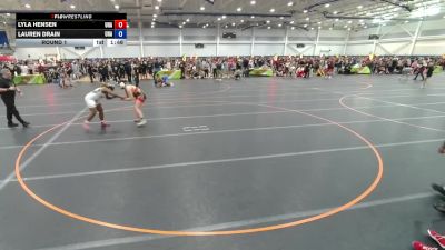 190 lbs Round 1 - Lyla Hensen, Unattached vs Lauren Drain, Unattached