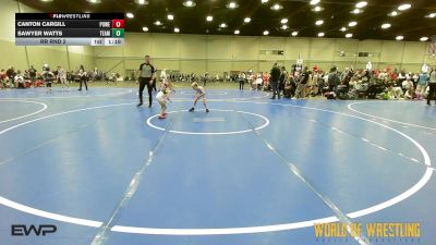 43 lbs Rr Rnd 2 - Canton Cargill, Powerhouse Elite 9U vs Sawyer Watts, Team Savage 9U