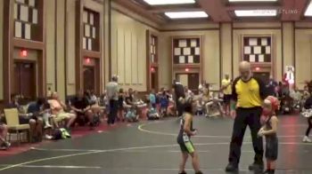 38 lbs Round 3 (6 Team) - Tobin Stoner, Headhunters Blue vs Sawyer Burggraff, Upper Twp Green Hornets