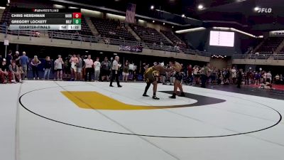 285 lbs Quarterfinal - Chris Hershman, Harrisburg vs Gregory Lockett, Milford