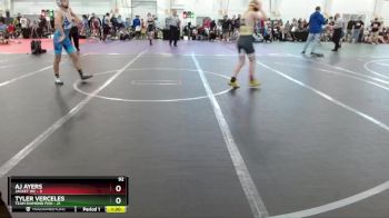 92 lbs Round 1 (10 Team) - AJ Ayers, Jacket WC vs Tyler Verceles, Team Diamond Fish